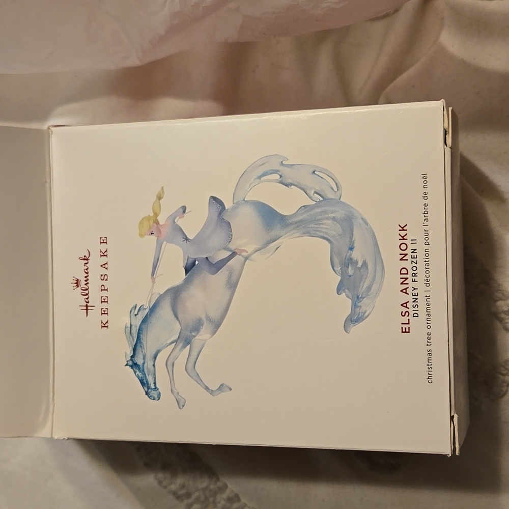 Hallmark Keepsake 2019 Frozen 2 Elsa and Nokk ornament collectible with box - Picture 2 of 3